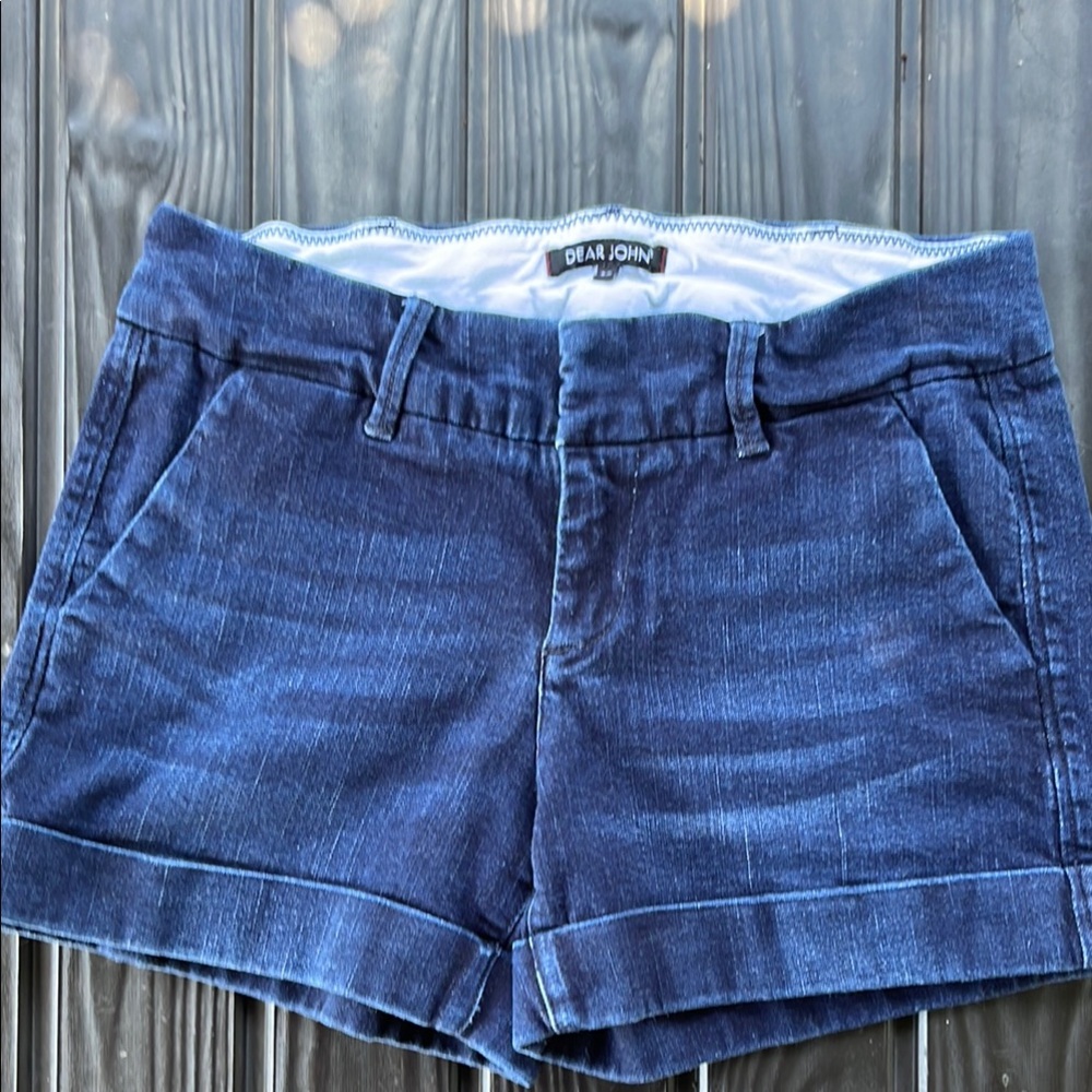 Dear John Blue Jean Shorts Casual Summer Style